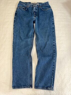 GAP 34 x 32 Relaxed Men's Classic Straight-Leg Denim Jeans Blue Relax fit